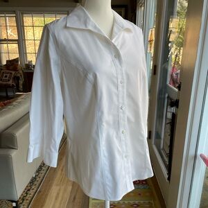 Chicos - no Iron - White Button-Up Blouse